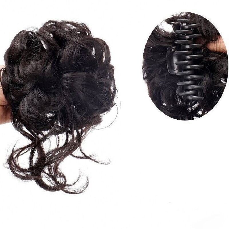 Elegant Black Spiral Curl Wig Top Knot for Ladies: Versatile Beauty Solution