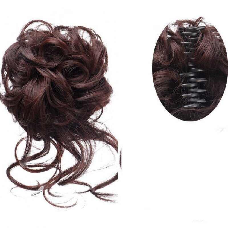 Elegant Black Spiral Curl Wig Top Knot for Ladies: Versatile Beauty Solution