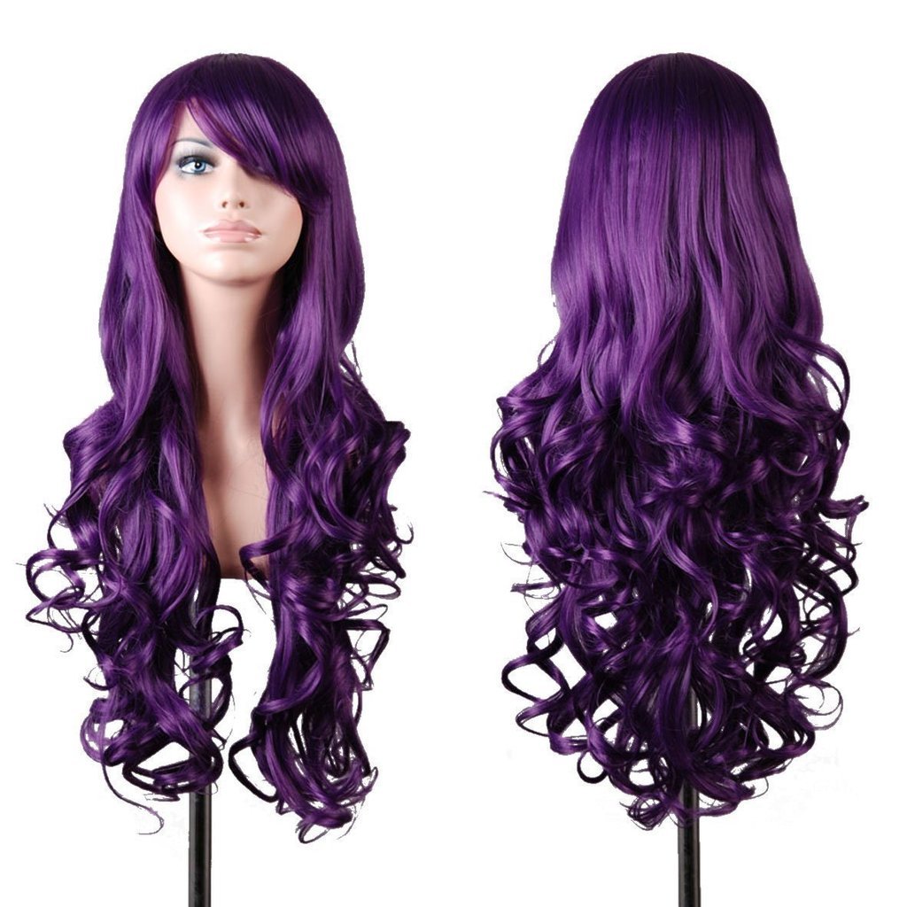 bangs long wave wig