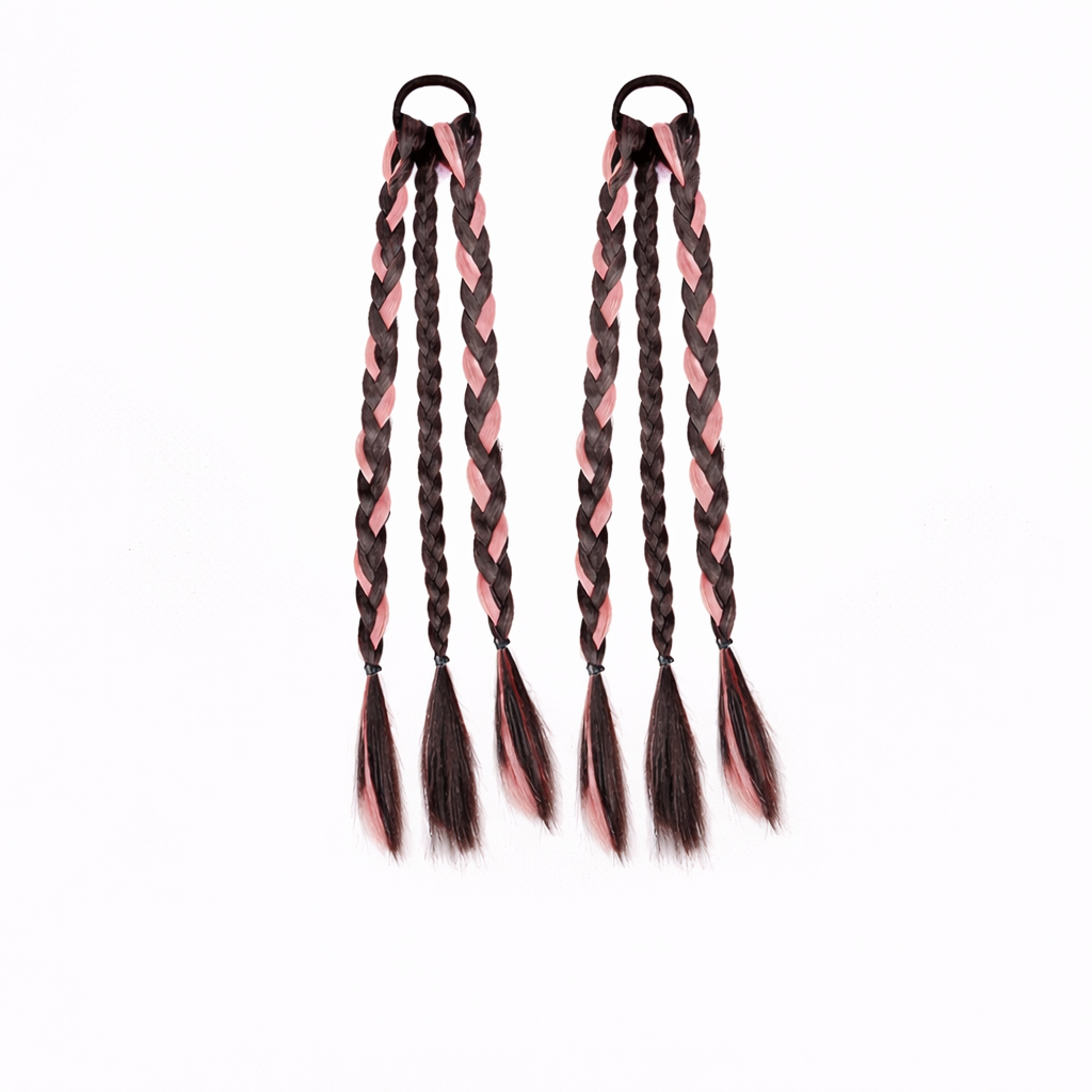 Elegant Curly Braided Ponytail Extensions – Stylish Long Braids for Women & Girls(One pair)